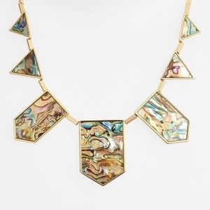 House of Harlow Stations Abalone Necklace